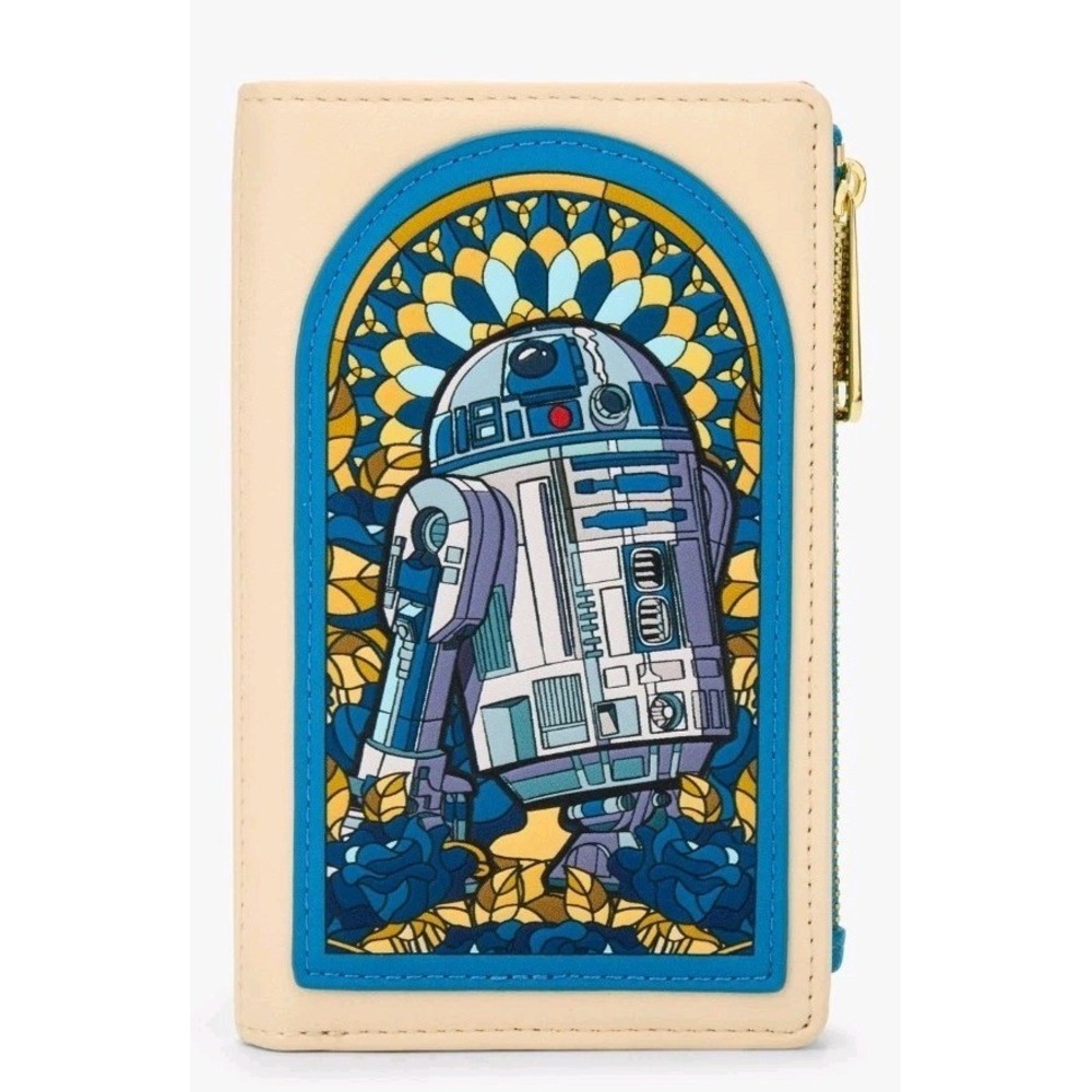 NEW!‎ Loungefly Star Wars R2-D2 Stained Glass Portrait WALLET